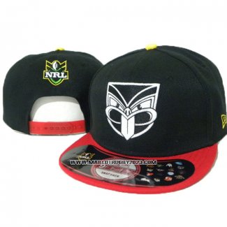 NRL Snapback Casquette Nouvelle-zelande Warriors Noir Rouge