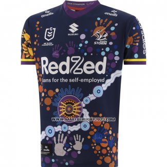 Maillot Melbourne Storm Rugby 2024 Indigene