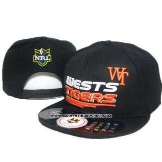 NRL Snapback Casquette Wests Tigers Noir