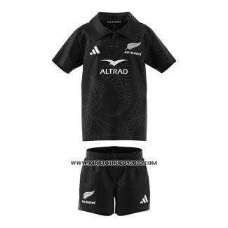 Maillot Enfant Kits All Blacks Rugby 2024 Noir