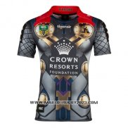 Maillot Melbourne Storm Thor Marvel Rugby 2017 Jaune