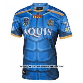 Maillot Gold Coast Titans 9s Rugby 2017 Bleu