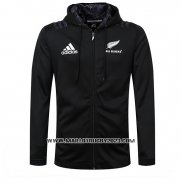 Veste A Capuche Nouvelle-zelande All Blacks Rugby 2018-2019 Noir