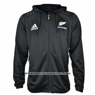 Veste A Capuche Nouvelle-zelande All Blacks Rugby 2018-2019 Noir