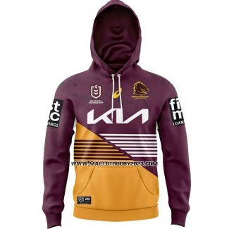 Sweats A Capuche Brisbane Broncos Rugby 2024 Domicile